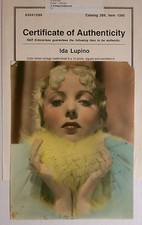 IDA LUPINO ACTRESS EARLY 1930 AUTOGRAPH ORIGINAL W/COA 8X10 AUTOGRAPHED SIGNED picture