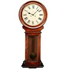 HOWARD MILLER Original Vintage Signed Tall Chiming Striking Regulator Wall Clock picture