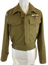 WW2 British RAF Glider Pilot Regiment Officers Battle Dress Jacket Dated 1943 picture