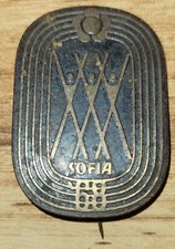 Old Vintage Sofia 1968  Bulgarian Pin 9th World Festival of Youth and Students picture
