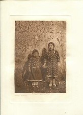 1908 Original Photogravure | Sister - Apsaroke |  Edward Curtis | 5 1/2 x 7 1/2 picture