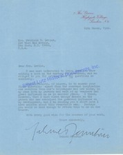 Yehudi Menuhin signed letter re George Enesco greatest influence on his life picture