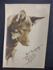 Vtg 1931 Rin-tin-tin And Lee Duncan Signed Photo Card Ken L Early Film History  picture