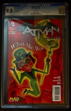 BATMAN # 30 CGC 9.8. MAD VARIANT COVER. THE NEW 52. (2014) picture