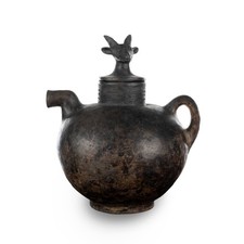 Museum Quality African Art + Provenance -Large Chokwe Luena Congo Pottery c 1960 picture