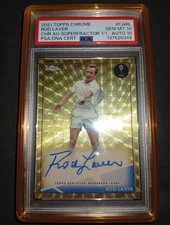 2021 TOPPS CHROME TENNIS ROD LAVER SUPERFRACTOR 1/1 GEM MINT PSA 10 AUTO 10 picture