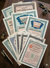 German Bond Stock Frankfurt Mark Magdeburg Berlin Deutsche Bank Weimar Saxony picture