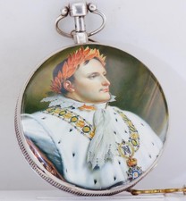 Antique Breguet REPEATER Verge Fusee Pocket Watch Silver & Enamel - Napoleon I picture