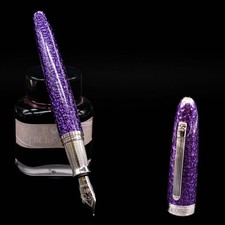 Krone Spark Hammered Purple Fountain Pen picture