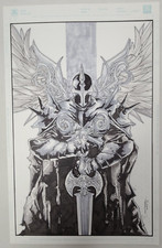 2023 Image Spawn Scorched #20 Cover Von Randal Original Art 11x17 picture