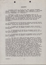 DIANE KEATON - CONTRACT DOUBLE SIGNED 07/28/1989 picture