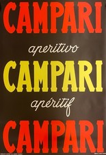 Anonymous, c.a. 1959 - CAMPARI CAMPARI CAMPARI - Original Vintage Posters picture