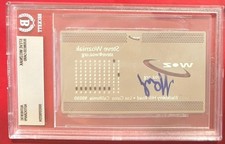 STEVE WOZNIAK WOZ APPLE Computers Creator Signed BUSINESS CARD Beckett AUTO Auth picture