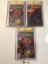 Spawn #1 2x's Spawn #2 CGC 9.8 SS Todd McFarlane *NEWSSTAND* 1st Spawn KEYS picture