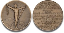 1924 Winter Olympics Chamonix Original Bronze Winner Medal picture