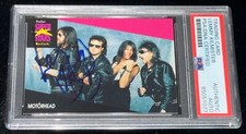 Signed Lemmy Kilmister 1991 Pro Set Motorhead Rookie Card Autographed Auto PSA picture