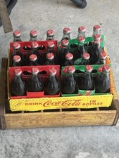 Vintage Coca Cola Embossed Bottles Dated Dec 25,1923. With Original Wooden Crate picture