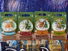 2025 DISNEY RESORT HOLIDAY COLLECTION SNOWGLOBE SET-- HILTON HEAD VERO BEACH picture