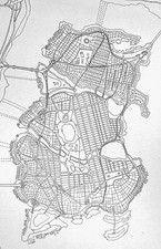 Gotham City Map Original Art - Unique Famous Batman Joker picture