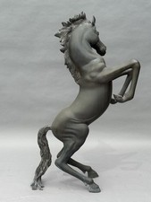 PIERRE JULES MENE ANTIQUE FRENCH BRONZE WILD STALLION HORSE STATUE SCULPTURE 56” picture