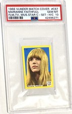 1966 VLINDER MARIANNE FAITHFULL TRUE 1/1 PSA 10 ((NO OTHERS)) picture