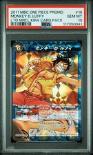 Monkey D. Luffy #16 PSA10 Miracle Battle Carddass 2011 Promo OnePiece Card POP 6 picture