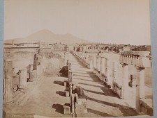 Photo Print Albumen, 1880 Italy Pompeii Forum 21X26Cm picture