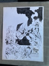 Jean-Yves Mitton Original Cover Ombrax Saga No. 244 Pg 1 25 X 33 Cm May 1986 picture