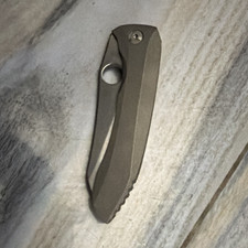 Spyderco Paysan Pocketknife Titanium Frame Lock CPM S90V Grail knife picture