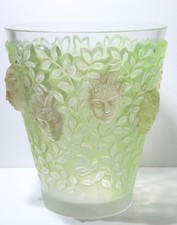René Lalique Silènes Vase No. 10-923 Green Patinated Opalescent c1938 Signed picture