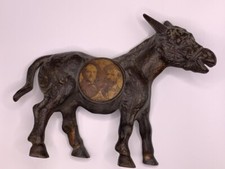 WILLIAM JENNINGS BRYAN & JOHN KERN METAL DONKEY WITH JUGATE BUTTON * (EB1010716) picture