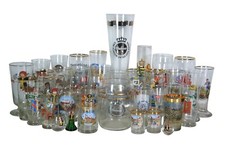 41 Pc Vintage Lot German Beer Souvenir Munchen City Beer Bar Drinking Glasses picture