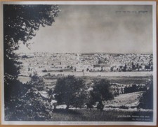 Judaica Palestine Old Large Photo Jerusalem General View picture