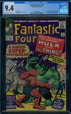 Fantastic Four 25 CGC 9.4 Hulk vs. Thing ow/w pages picture