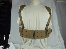Original M1903 Mills CAVALRY CARTRIDGE BELT & M1907 Suspenders -mark Machine Gun picture
