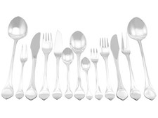 Vintage German Sterling Silver Canteen of Cutlery for Twelve Persons picture