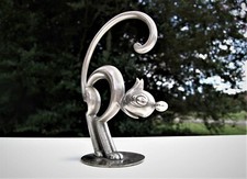 ANTIQUE VINTAGE AUTHENTIC HAGENAUER WERKSTATTE BRONZE / NICKEL FELIX THE CAT picture