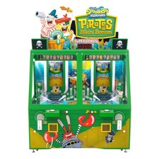 Andamiro SpongeBob Pirates of the Bikini Bottom Coin Pusher Arcade Game picture