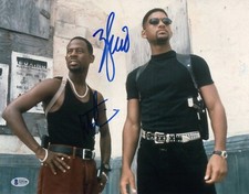 MARTIN LAWRENCE WILL SMITH SIGNED AUTOGRAPH BAD BOYS 11X14 PHOTO BECKETT BAS picture