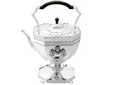 Antique Victorian Sterling Silver Spirit Kettle picture