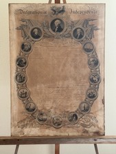 1819 John Binns Declaration of Independence Engraving. Early Pull picture