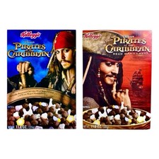 Kellogg’s Disney Pirates Of The Caribbean Complete Sealed Cereal Box Set (2) picture