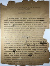 H.G. Wells - Manuscript Signed - On Warren G. Harding & Tomb of Unknown Soldier picture