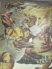 1992 Marvel Masterpieces Wolverine Vs sabretooth Spectra , Marvel Card 1/1 ? picture