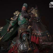 1/4 Scale Romance of Three Kingdoms Limited Art Statue Oriental Style Sculpture picture
