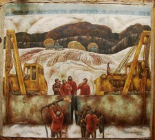 Ukrainian Soviet USSR Oil Painting postimpressionism 