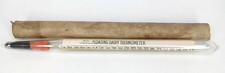 Antique Glass Floating Dairy Thermometer R. A. Lister & Co Made In Germany 1930s picture