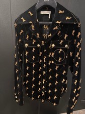 Chloe Horse Embroidery Velvet Shirt Jacket Women Lixury Designer LRare Model Lim picture