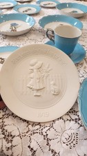 1970s Holly Hobbie Blue Girl 8-Piece Dish Set picture