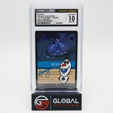 Let It Go #163 Disney Lorcana Frozen Foil 2023 Milica Celikovic AUTO 10 CGC 10 picture